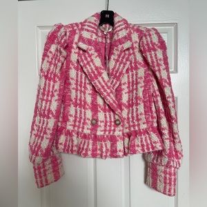 LoveShackFancy Braelynn Crop Jacket